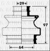 BORG & BECK BCB2910 Bellow, driveshaft